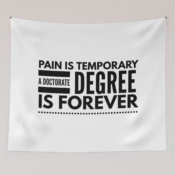 Item preview, Pain Is Temporary A Doctorate Degree Is Forever - Doctor designed and sold by texteestore.