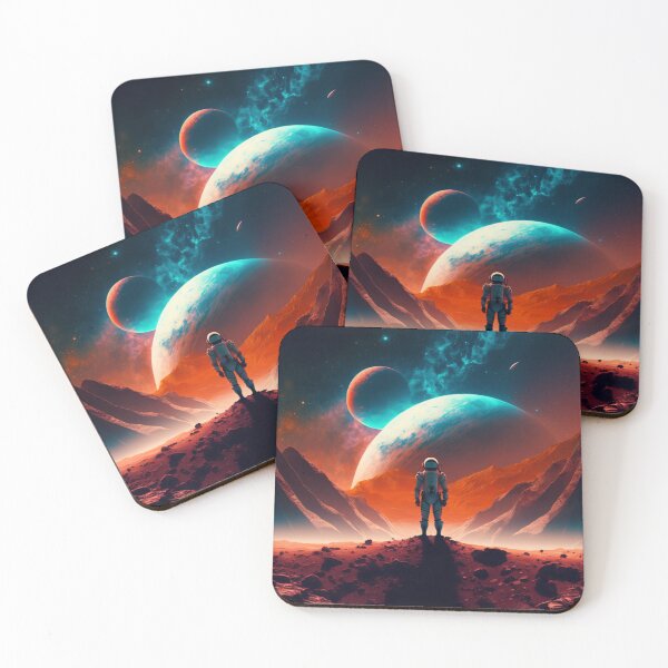 Item preview, We Used to live there - Astronaut watching Earth from Planet Mars designed and sold by Dude 4U.