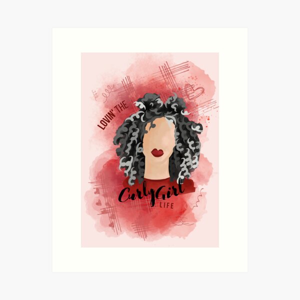 Curly Girl, an art print by Andy Art