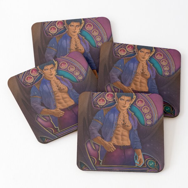 Item preview, Fanart: Rhysand de A Court of Thorns and Roses en estilo Art Nouveau designed and sold by AlexaelArtworks.