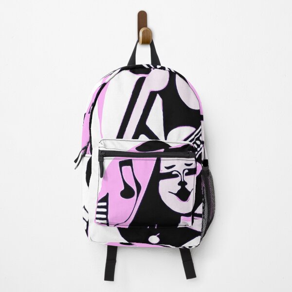 Item preview, "Electric Guitarist with Pink Waves of Music" designed and sold by FunnyShopGirl.