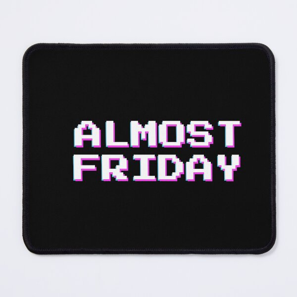 Item preview, Almost FRIDAY HAPPY weekend trippy black designed and sold by MeditationMind.