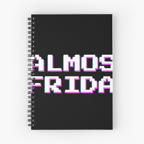 Item preview, Almost FRIDAY HAPPY weekend  trippy black designed and sold by MeditationMind.