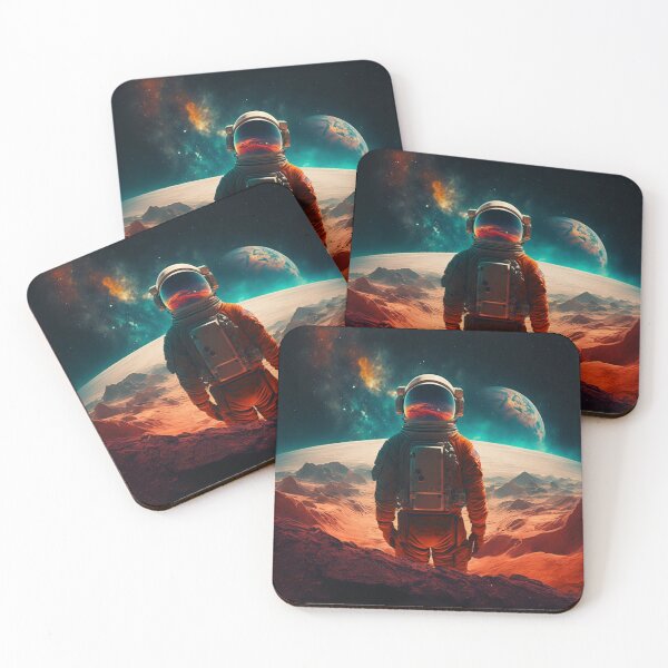 Item preview, We Used to live there - Astronaut watching Earth from Planet Mars V2 designed and sold by Dude 4U.