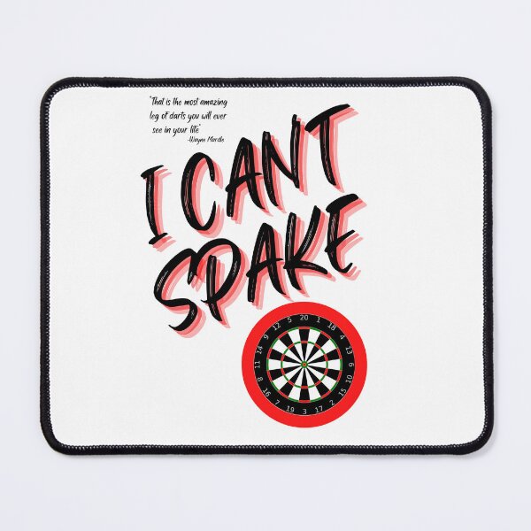 Item preview,  I can't spake Wayne Mardle iconic saying black lettering designed and sold by freemancreative.