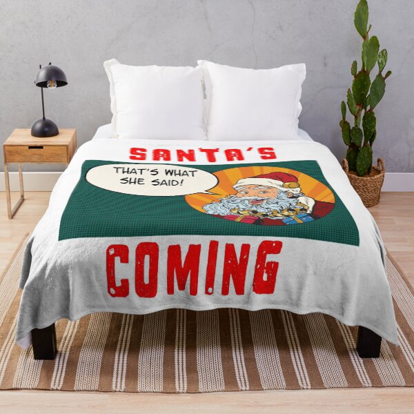 Item preview, Santa's Coming, That's What She Said, Funny, Christmas,Santa Claus designed and sold by funnytshirtemp.