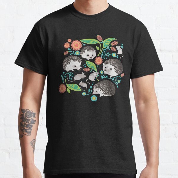 Hedgehog and Mice Friends Classic T-Shirt