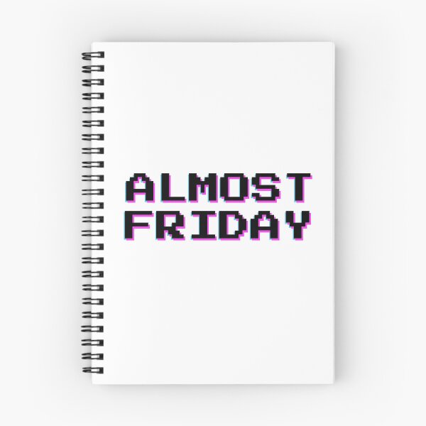 Item preview, Almost FRIDAY HAPPY weekend trippy white designed and sold by MeditationMind.
