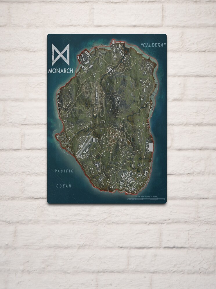 Rebirth island Map - Verdansk Map - Caldera Map Sticker for Sale by  jaggyboy