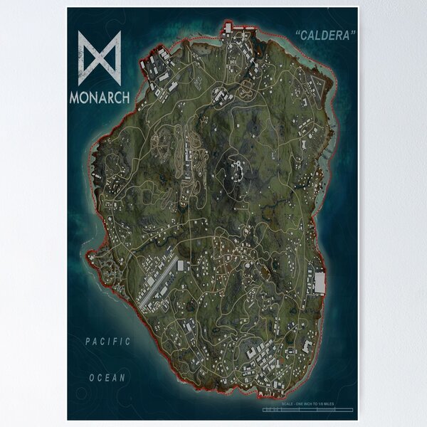 Rebirth island Map - Verdansk Map - Caldera Map Sticker for Sale by  jaggyboy