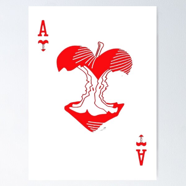 Item preview, Ace of Apple Hearts designed and sold by taroteca.