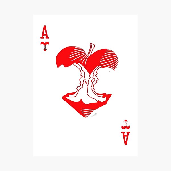 Item preview, Ace of Apple Hearts designed and sold by taroteca.
