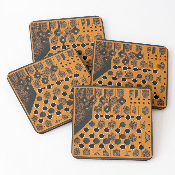 Item preview, Simple Industrial Pattern Digital Painting designed and sold by CodeAndColors.
