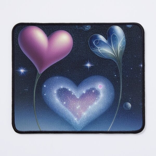 Item preview, Hearts on space sky designed and sold by Yarora.ai.