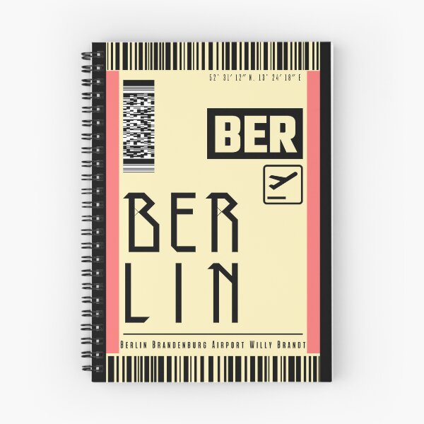 Item preview, BERLIN BER Germany Boarding pass Luggage stickers designed and sold by LeddsoDello.