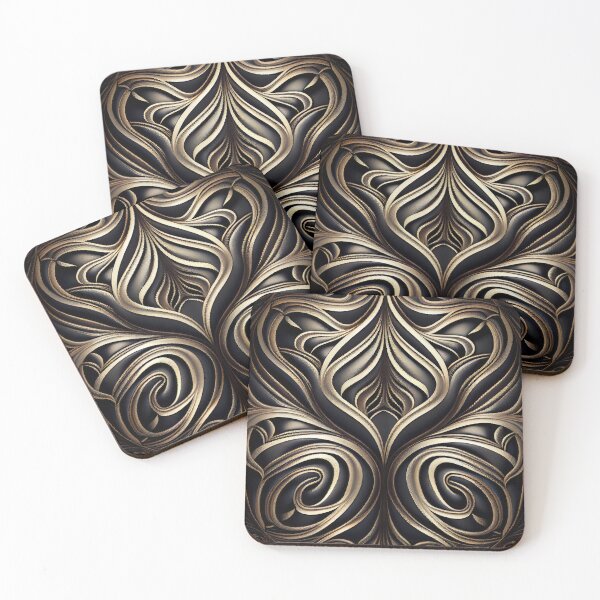 Item preview, Luxury Extreme Line Pattern Digital Painting designed and sold by CodeAndColors.