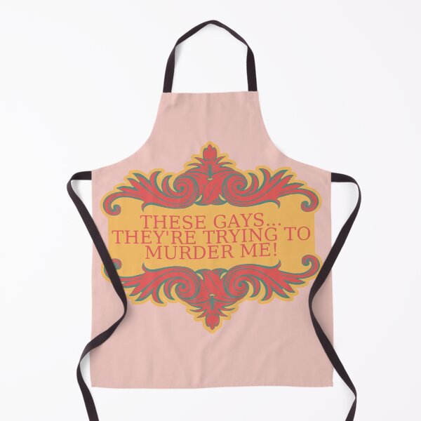 Item preview, The White Lotus Tanya Quote "These Gays" Print in Yellow & Red designed and sold by greatkatescott.