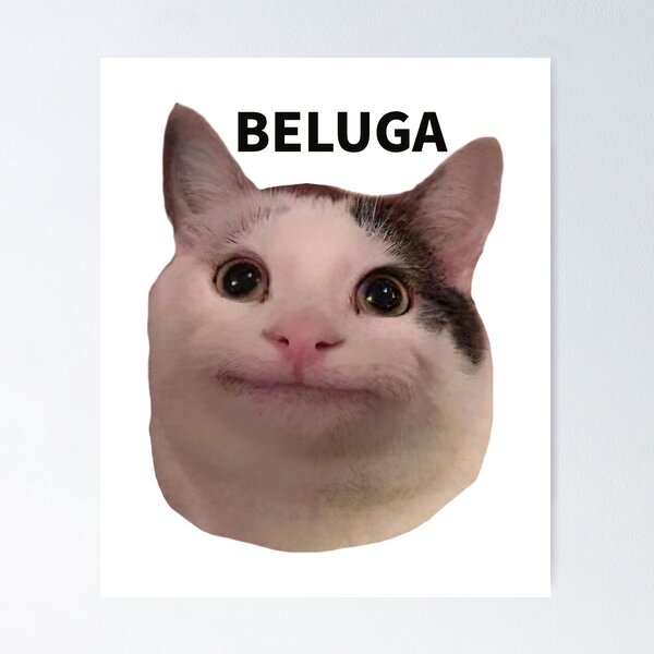 Just A Men Who Loves Beluga Cat' Sticker