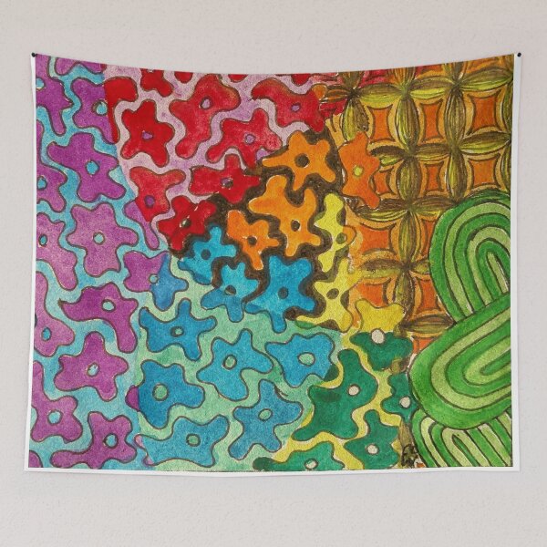 Item preview, Flower Power Zentangle 278 designed and sold by CCWillow.