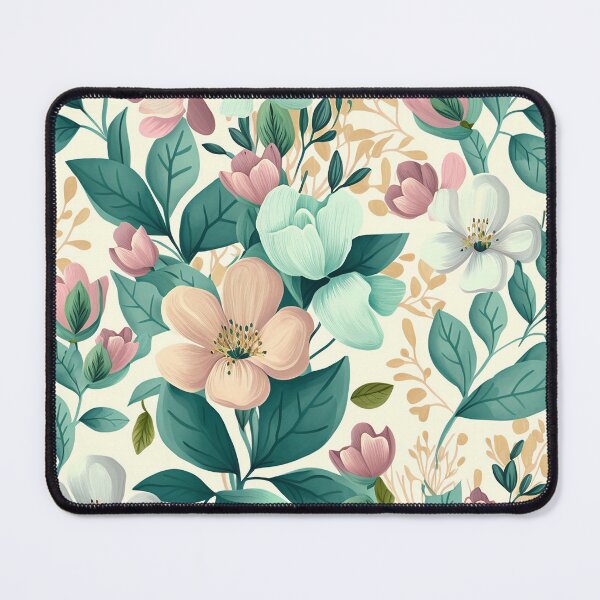 Item preview, pastel flowers pattern designed and sold by EmeraldeaArt.