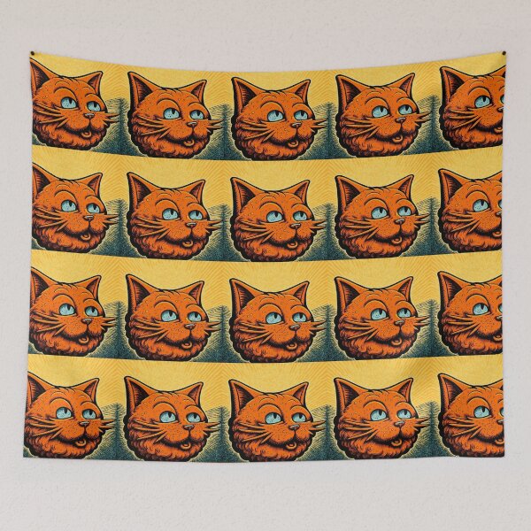 Item preview, Happy Psychedelic Crusty Cat designed and sold by Tanis-Tweedale.