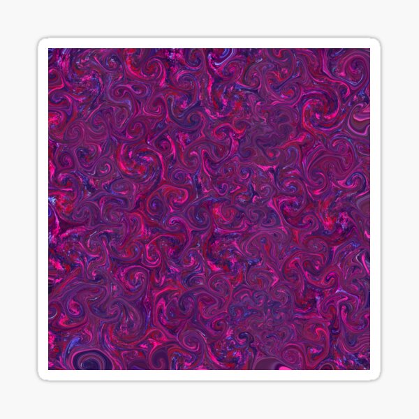 Pink and Purple Curls Sticker