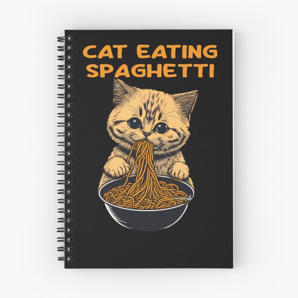Item preview, Cat Eating Spaghetti designed and sold by TotalDesine.