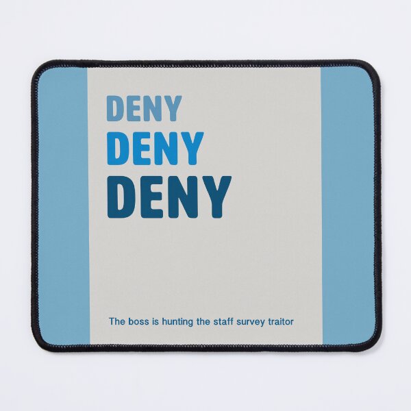 Item preview, Funny card mocking the staff survey deny designed and sold by Incognito Design.