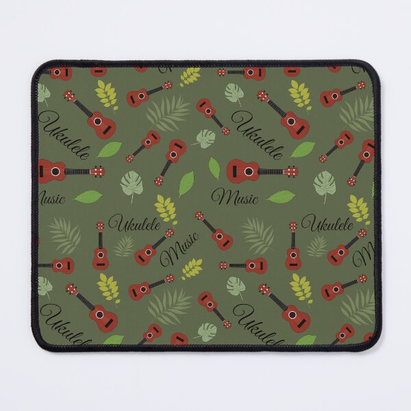 Item preview, Ukulele pattern with leaves - ukulele - variant designed and sold by piesdesignart.