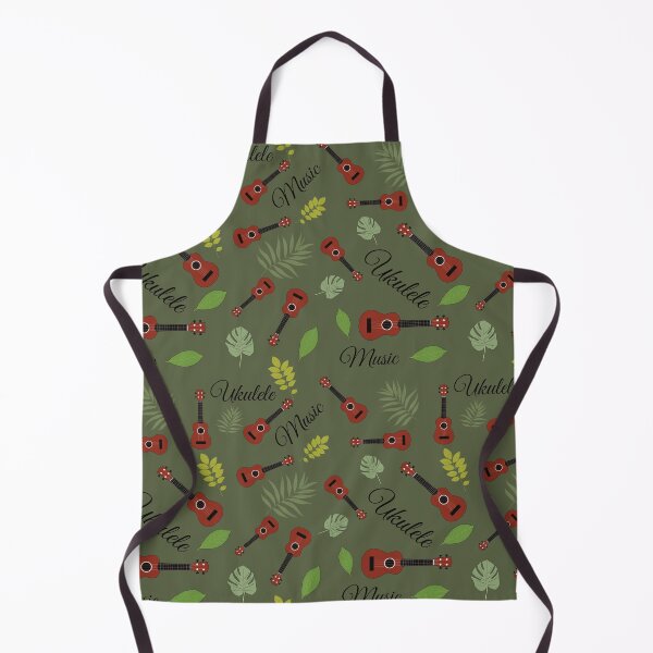Item preview, Ukulele pattern with leaves - ukulele - variant designed and sold by piesdesignart.