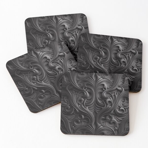 Item preview, Black Pattern Digital Painting designed and sold by CodeAndColors.