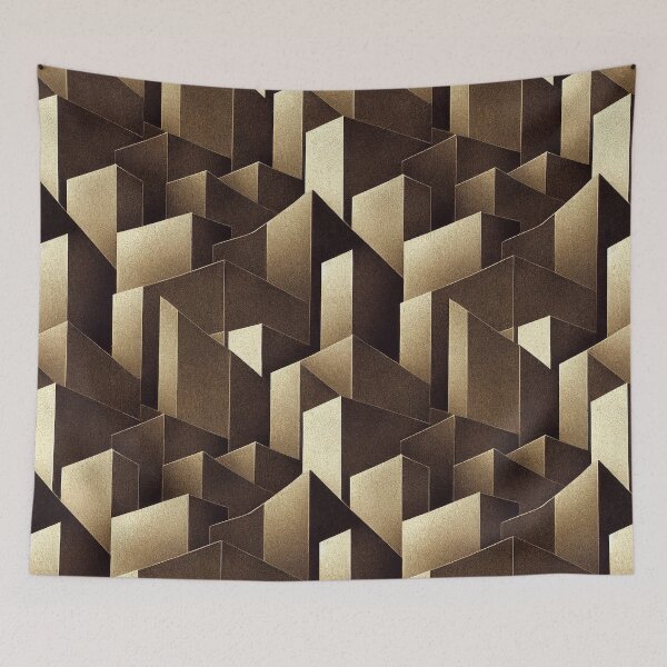 Item preview, Warm modern geometric decor pattern designed and sold by Dise37.