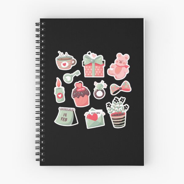 Item preview, Pack Flat Valentine's Day Icon Label Collection,  Cartoon Hearts  designed and sold by Black4magic.