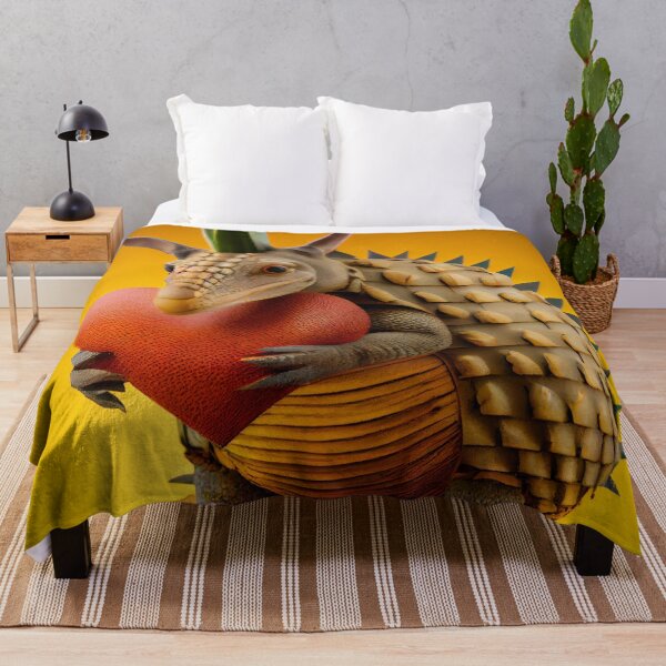 Item preview, Pineapple Love An Armadillo Valentine Digital Painting designed and sold by CodeAndColors.
