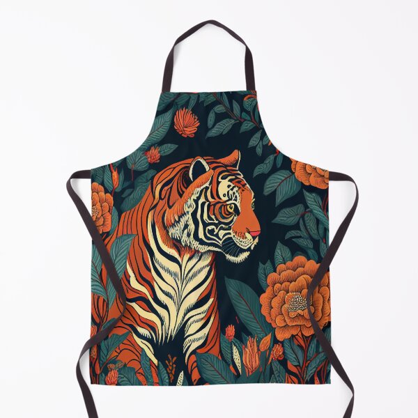 Item preview, "Golden Blossom Tiger: A Stunning Yellow Floral Design" designed and sold by ProactiveMode.