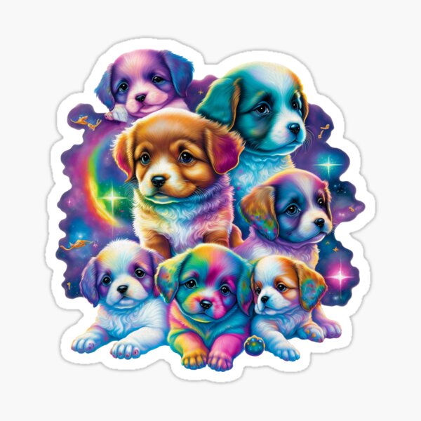 Lisa Frank stickers inspired (078) – PARTY ANIMAL BANDANAS