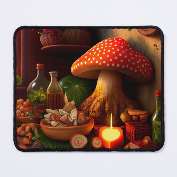 Item preview, Celebrating Home A Mushroom Buffet Digital Painting designed and sold by CodeAndColors.