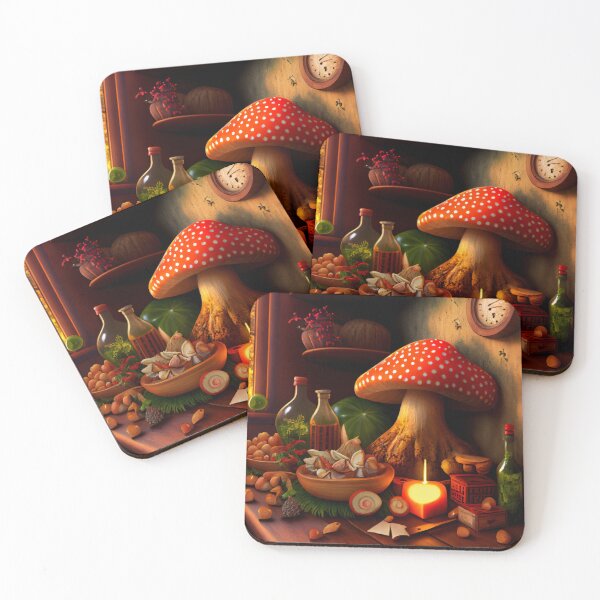 Item preview, Celebrating Home A Mushroom Buffet Digital Painting designed and sold by CodeAndColors.