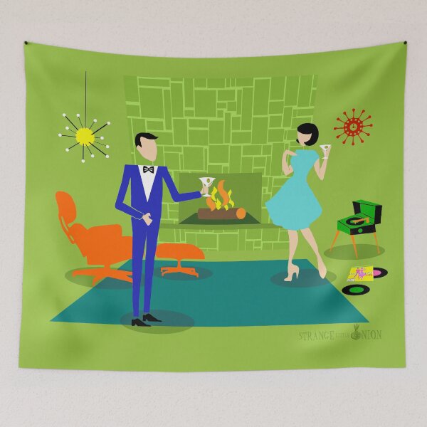 Item preview, Mid Century Modern Couple   designed and sold by StrangeLilOnion.