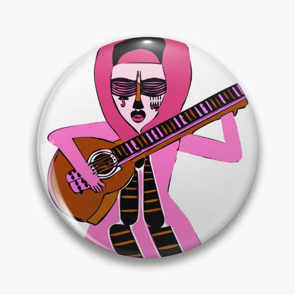 Item preview, "Pink-Styled Guitarist" designed and sold by FunnyShopGirl.
