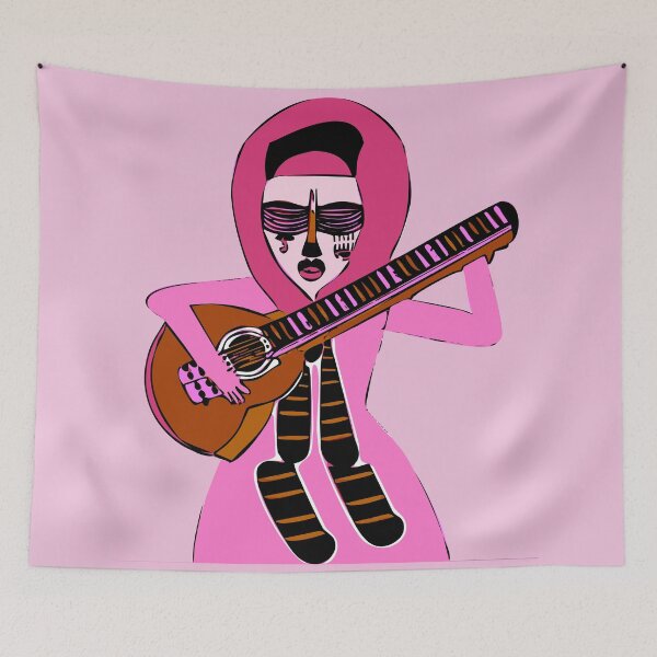 Item preview, "Pink-Styled Guitarist" designed and sold by FunnyShopGirl.