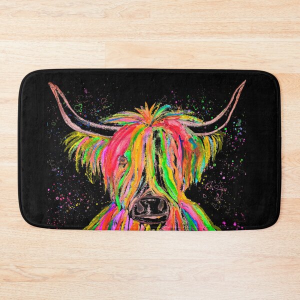 Item preview, Highland Cow Watercolor painting designed and sold by Monika Howarth.