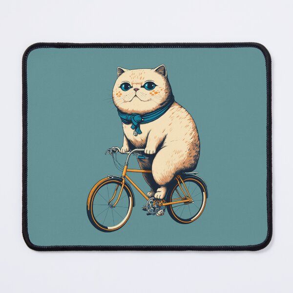 Item preview, "Scottish fold cat rides a bike" designed and sold by Mykhailov.