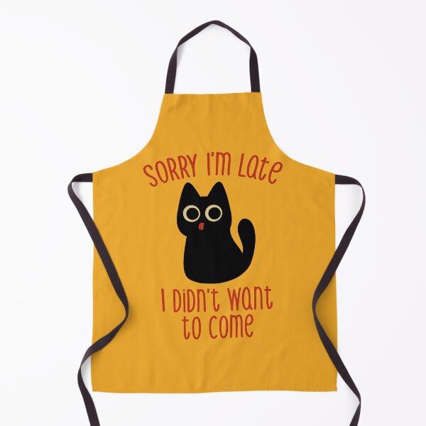 Item preview, Sorry I'm Late I Didn't Want to Come Black Cat by Tobe Fonseca designed and sold by Tobe Fonseca®.