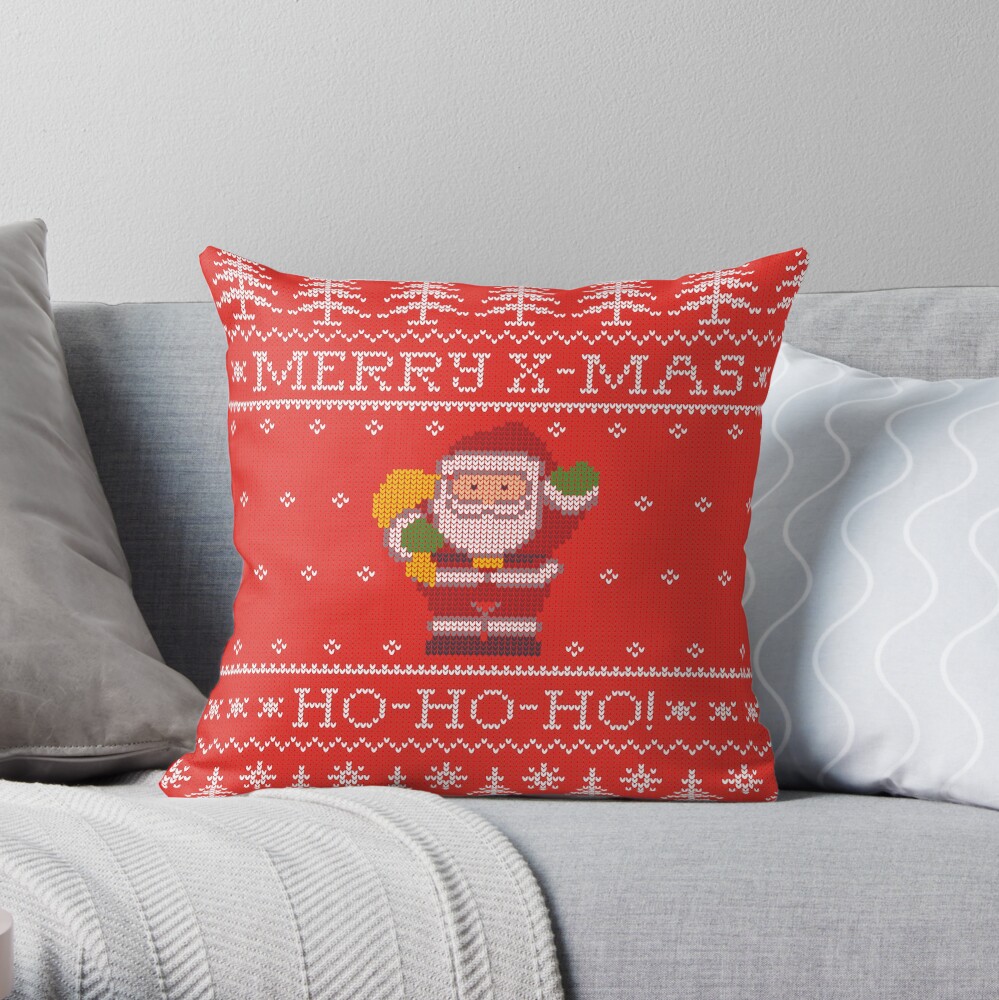 Merry Christmas from Santa Claus, ho-ho-ho! Cojín