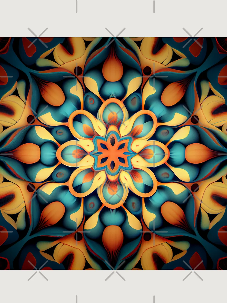 Thumbnail 6 von 6, Premium Oversized Pullover, Light Eclectic Pattern Digital Painting designt und verkauft von CodeAndColors.