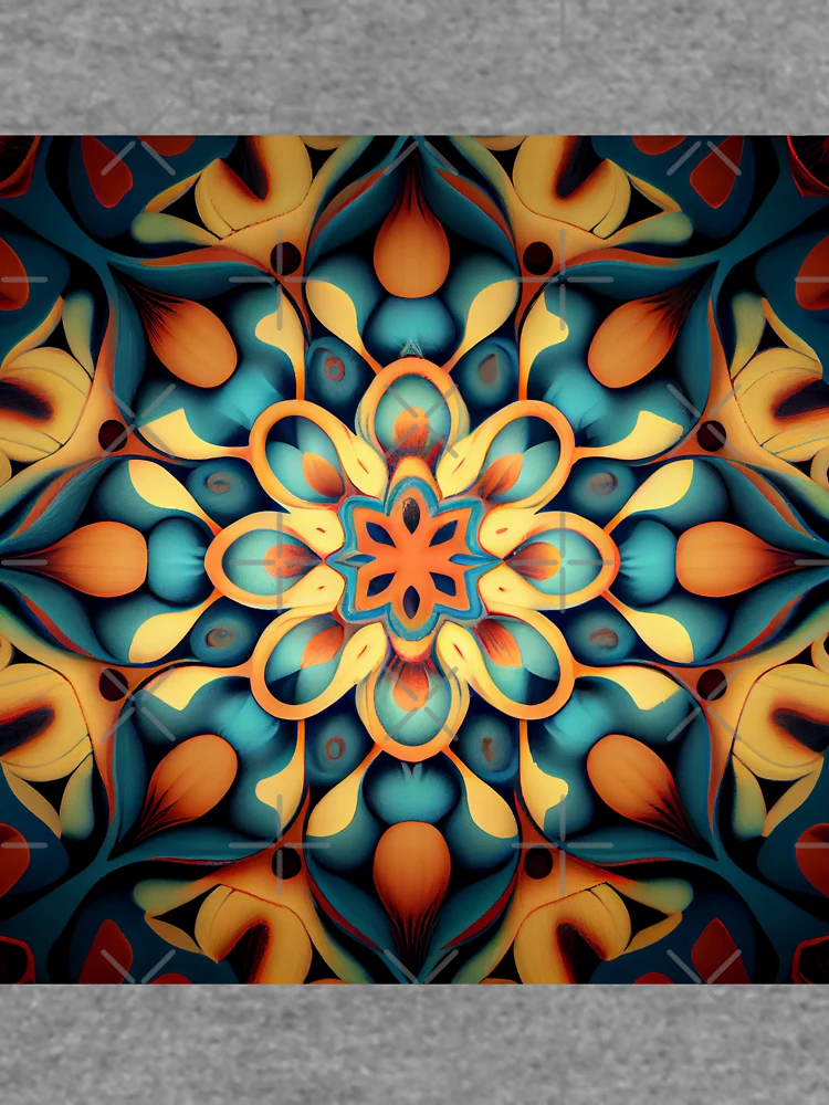 Thumbnail 6 von 6, Leichter Pullover, Light Eclectic Pattern Digital Painting designt und verkauft von CodeAndColors.