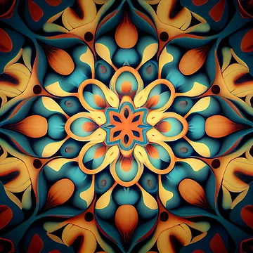 Imagen de la obra Light Eclectic Pattern Digital Painting de CodeAndColors