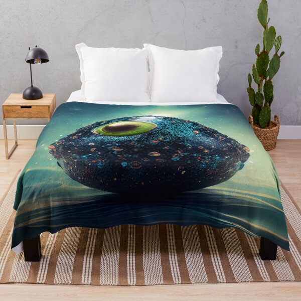 Item preview, Glittering Avocado in an Oceanic Dream Digital Painting designed and sold by CodeAndColors.