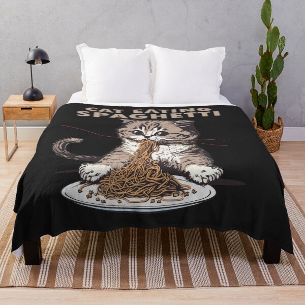 Item preview, Cat Eating Spaghetti #3 designed and sold by TotalDesine.